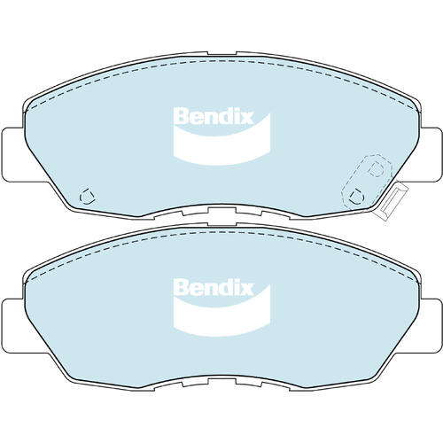 Brake Pads H/Duty Front Bendix DB1191HD for Honda CR-V RD SUV 4WD (RD1 RD3) 2.0LTP B20Z1