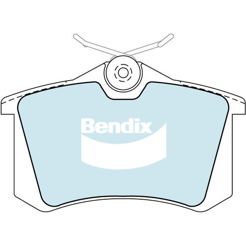 Brake Pads General CT Front Bendix DB1192GCT for Peugeot 207 SW WK Wagon HDi 1.6LTD DV6TED4