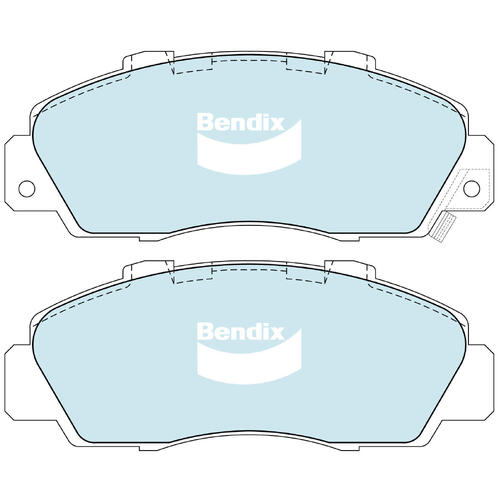 Brake Pads H/Duty Front Bendix DB1206HD for Honda NSX NA Coupe 24V Vtec (NA1) 3.0LTP C30A3