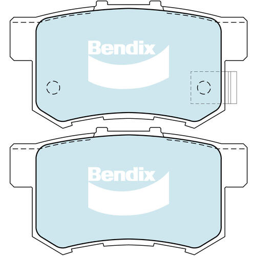 Brake Pads General CT Bendix DB1230GCT for Honda CR-V RD SUV Vtec 4WD (RD7) 2.4LTP K24A1