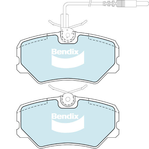 Brake Pads General CT Bendix DB1258GCT for Peugeot 306 7A 7C N3 N5 Hatchback S16 2.0LTP RFY (XU10J4Z)