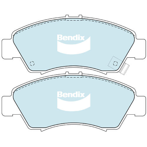 Brake Pads General CT Bendix DB1262GCT for Honda Jazz GD  GE3 GE2 Hatchback 1.3 (GD1) 1.3LTP L13A1