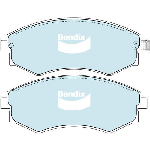 Brake Disc Pad Set  Bendix DB1263 GCT
