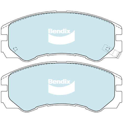 Brake Pads 4WD/SUV Bendix DB12704WD for Holden Rodeo TF Cab Chassis i 4x4 (TFS25) 3.2LTP 6VD1