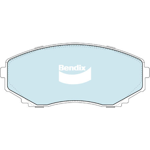 Brake Disc Pad Set Front Bendix DB1274 GCT For MAZDA BONGO E-SERIES MPV