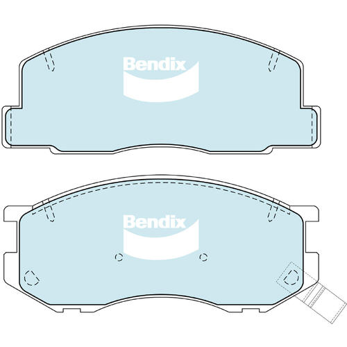 Brake Disc Pad Set Front Bendix DB1276 4WD For Toyota Spacia Townace