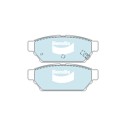 Brake Pads General CT Bendix DB1278GCT for Mitsubishi Colt RG Hatchback 1.5 (Z23) 1.5LTP 4A91