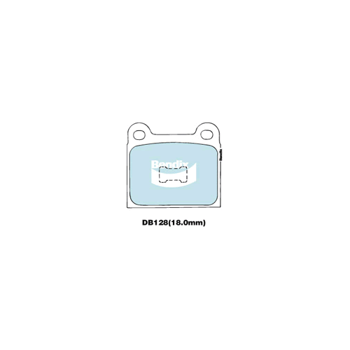 Brake Disc Pad Set  Bendix DB128 GCT