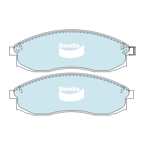 Brake Pads H/Duty Bendix DB1308HD for Mitsubishi Triton MK Cab Chassis 3.0LTP 6G72