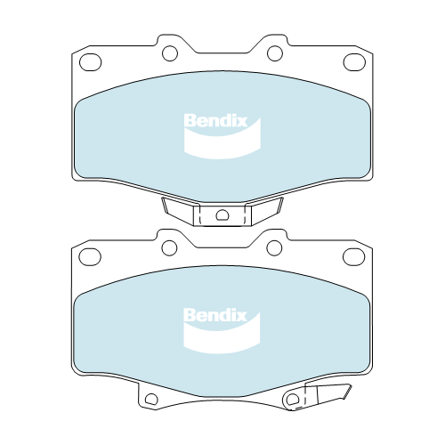 Brake Disc Pad Set Front Front Brake Bendix DB1346 4WD For Toyota 4 Runner Surf