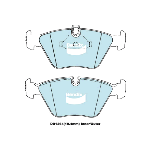 Brake Pads General CT Bendix DB1364GCT for BMW 3 Series E46 Convertible 330Ci 3.0LTP M54B30