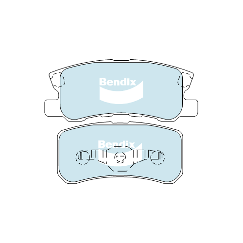 Brake Pads 4WD/SUV Bendix DB14644WD for Mitsubishi Lancer CJ CF