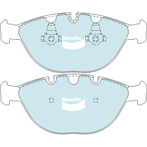 Brake Pads 4WD/SUV Bendix DB14954WD for BMW X5 E53 SAV 4.4i 4.4LTP M62TUB44 (448S2)