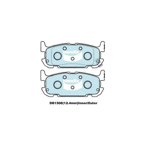 Brake Disc Pad Set  Bendix DB1508 GCT For MAZDA MX-5 NB 1.8