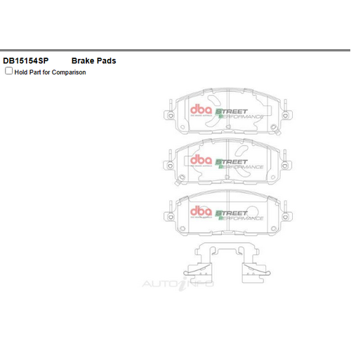 Front Brake Pads DB15154SP