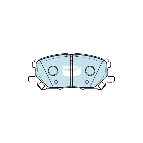 Brake Pads 4WD/SUV Bendix DB15174WD for Lexus RX GGL15 SUV 350 AWD 3.5LTP 2GR FE