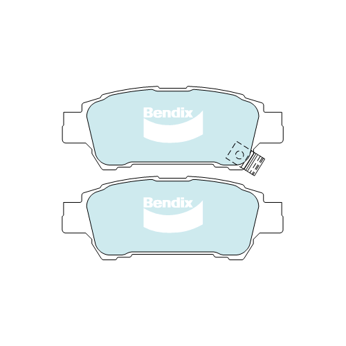 Brake Disc Pad Set Rear Bendix DB1660 GCT For Toyota Avensis Verso Toyota Tarago