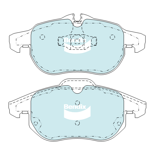 Brake Disc Pad Set Front Bendix DB1664 Ult For HOLDEN ASTRA VECTRA SAAB 9-3 YS3F