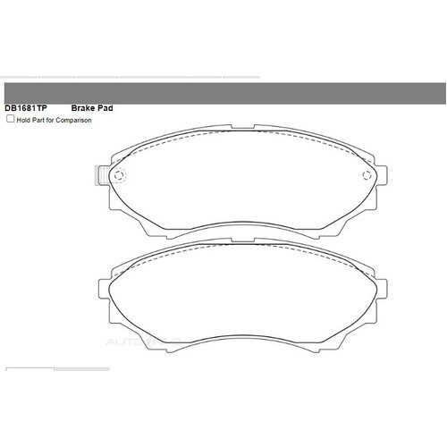 Front Brake Pads DB1681TP
