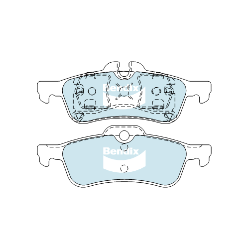 Brake Disc Pad Set  Bendix DB1687 GCT