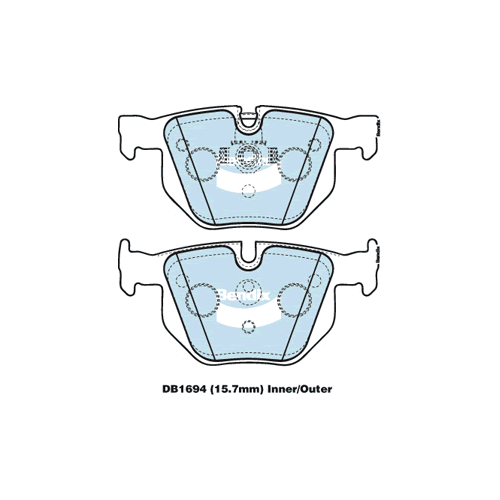 Bendix Rear brake pads DB1694-GCT