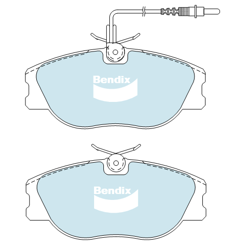 Brake Pads H/Duty Bendix DB1704HD for Peugeot 406 8E F Break 3.0LTP ES9J4S