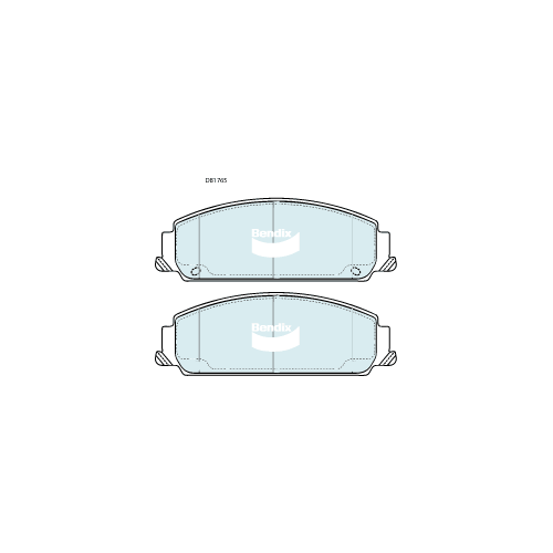 Brake Disc Pad Set Front Bendix DB1765 GCT For HOLDEN CALAIS CAPRICE COMMODORE STATESMAN