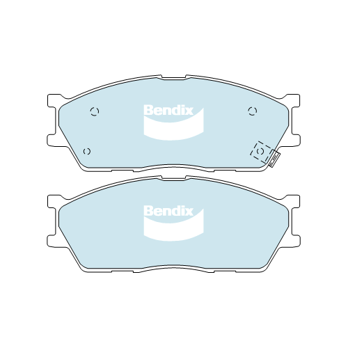 Brake Disc Pad Set Front Bendix DB1805 GCT For KIA RIO BC V6 1.5L