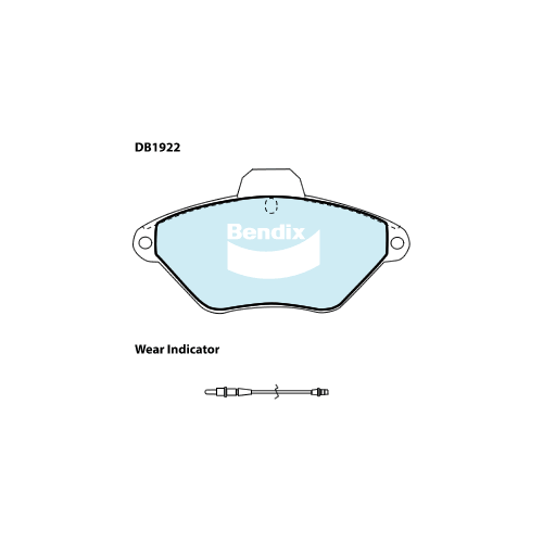 Brake Pads General CT Bendix DB1922GCT for Citroen Xantia X1  X2 Breaki 2.0LTP RFV (XU10J4R)