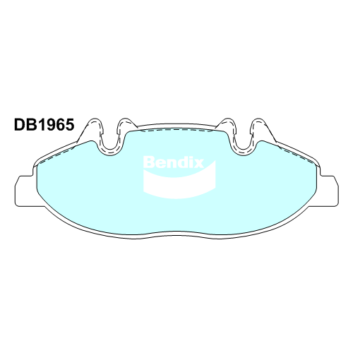 Brake Pads H/Duty Bendix DB1966HD for Mercedes Benz Viano W639 MPV CDI (639.811 639.813 639.815) 2.2LTD OM651.940