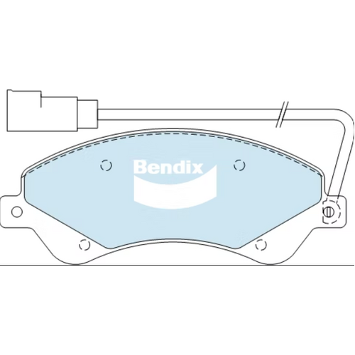 Brake Pads H/Duty Bendix DB1967HD for Ford Transit VM Van TD 2.2LTD QVFA