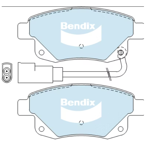 Brake Pads H/Duty Bendix DB1968HD for Ford Transit VM Bus TD 2.4LTD H9FB