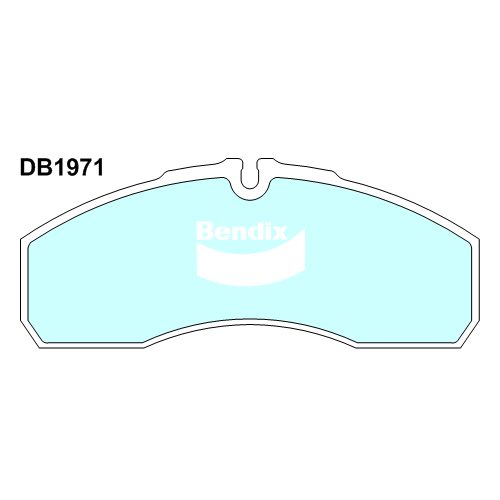 Brake Pads H/Duty Bendix DB1971HD for Iveco Daily Cab Chassis 65C18 3.0LTD F1CE0481HC