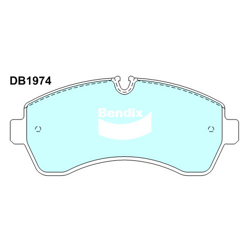 Brake Pads H/Duty Bendix DB1974HD for Volkswagen Crafter 30-50 2E Van TDI 2.5LTD CEBB BJK