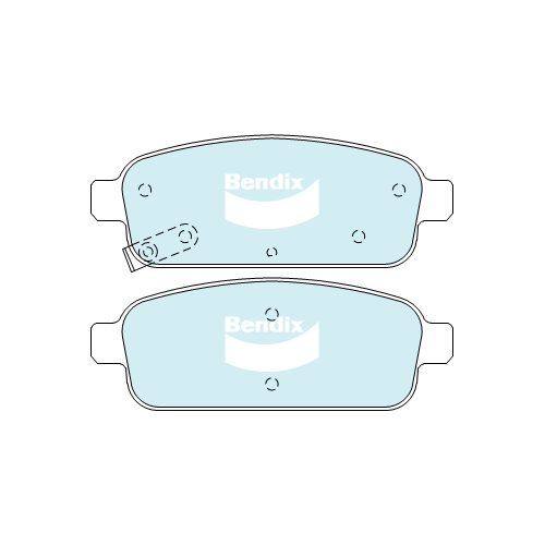 Brake Pads General CT Bendix DB1990GCT for Holden Cruze JH Sedan DTFi 2.0LTD Z20D1