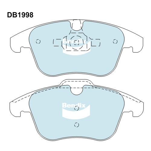 Brake Disc Pad Set Front Bendix DB1998 GCT For FORD MONDEO LAND ROVER FREELANDER VOLVO S60 S80 V70