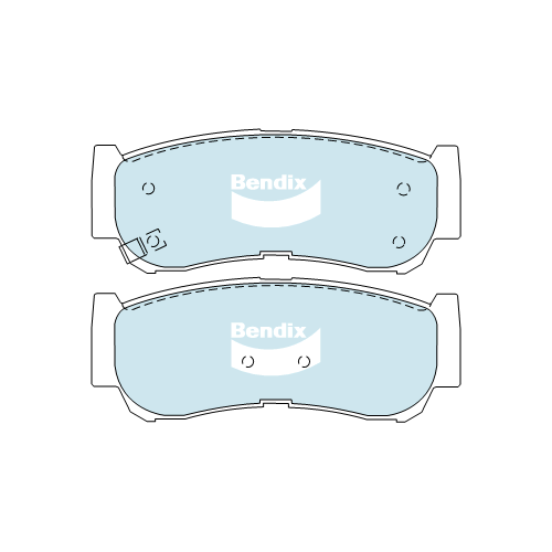 Brake Pads General CT Bendix DB2035GCT for Hyundai Santa Fe CM SUV CRDi 4x4 2.2LTD D4EB