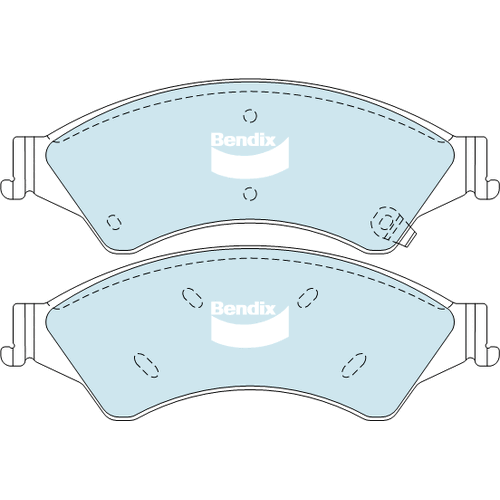 Brake Pads 4WD/SUV Bendix DB20744WD for Ford Ranger PX Ute TDdi 2.2LTD P4AT
