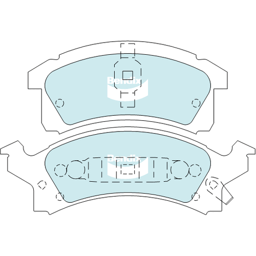 Brake Disc Pad Set  Bendix DB2191 GCT