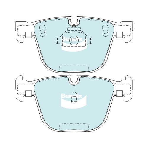 Brake Pads General CT Bendix DB2197GCT for BMW 7 Series F01 F02 F03 F04 Sedan 750i 4.4LTP N63B44B
