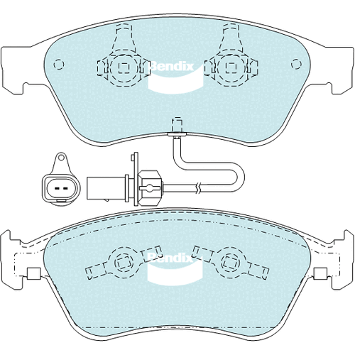 Brake Pads General CT Bendix DB2202GCT for Audi A8 4E2 4E8 Sedan quattro 4.2LTP BFM