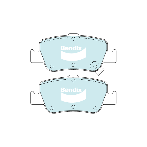 Brake Disc Pad Set  Bendix DB2231 GCT