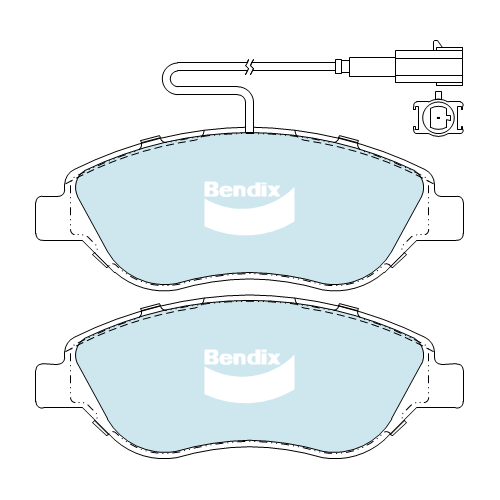 Brake Disc Pad Set  Bendix DB2247 GCT