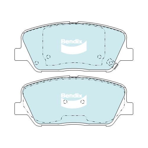Brake Disc Pad Set  Bendix DB2270 GCT