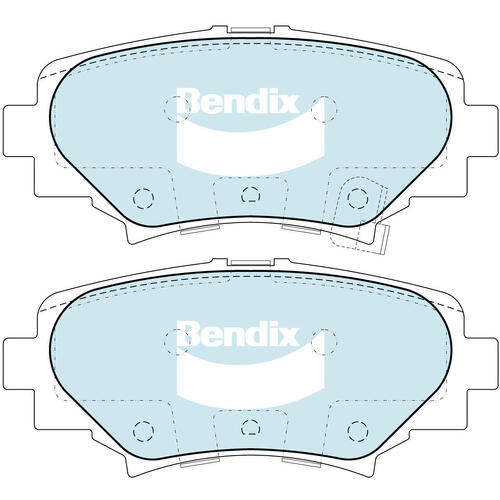 Brake Pads General CT Bendix DB2331GCT for Mazda 3 BM Hatchback 2.0LTP PY VPS