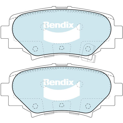 Brake Pads General CT Bendix DB2331GCT for Mazda 3 BN Sedan (SP25) 2.5LTP PY VPS