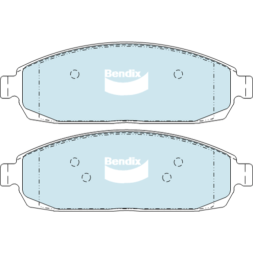 Brake Pads 4WD/SUV Bendix DB23334WD for Jeep Grand Cherokee WH WK SUV 5.7 V8 4x4 5.7LTP EZB