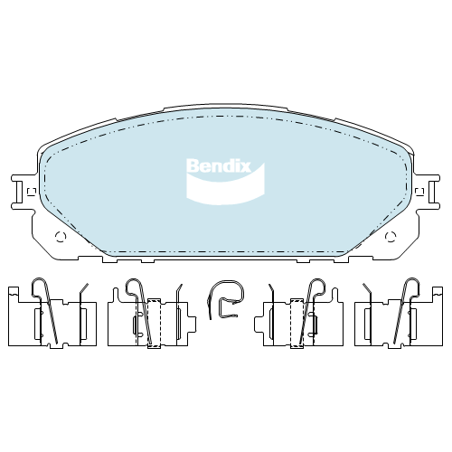 Brake Pads 4WD/SUV Bendix DB23374WD for Jeep Cherokee KL SUV 4x4 Trailhawk 3.2LTP EHB
