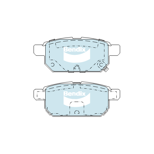 Brake Pads 4WD/SUV Bendix DB23644WD for Suzuki Baleno FW EW Hatchback (A1K310) 1.0LTP K10C