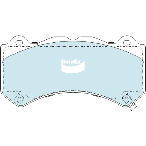 Brake Pads 4WD/SUV Bendix DB23754WD for Nissan GT-R R35 Coupe V6 3.8LTP VR38DETT